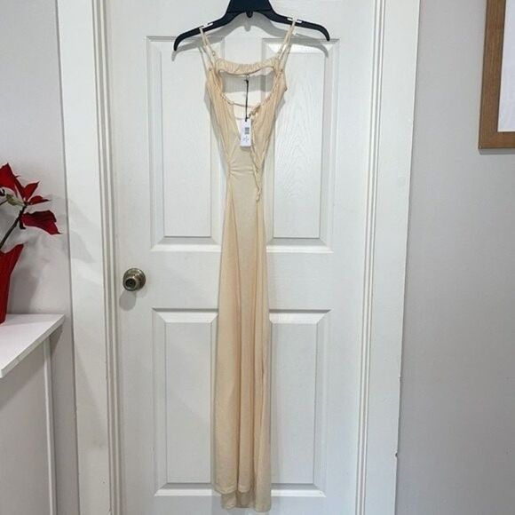 WeWoreWhat Womens Size Medium Ruched Cutout Maxi Coverup Dress - Picture 5 of 10